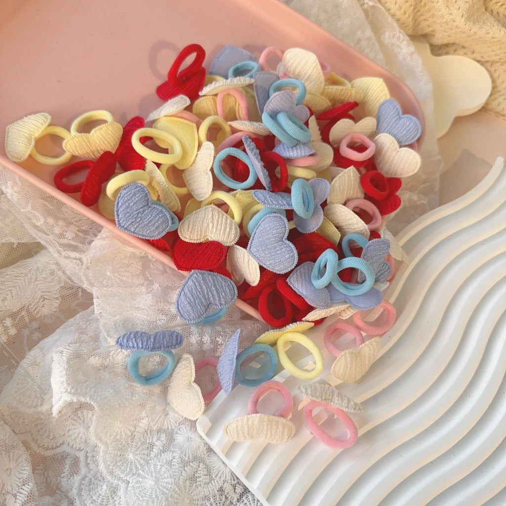 10PCS/lot Candy Color Kids Elastic Hair Bands Girls Rubber Band Children Cute Baby Hair Accessories