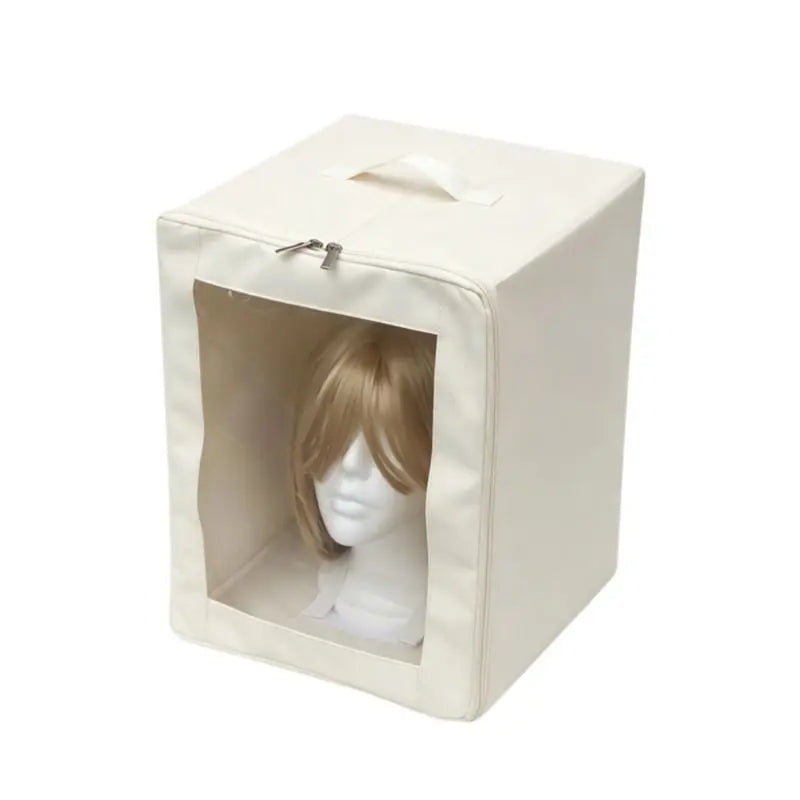 Wig Storage Bag Head Model Organizer Box Backpack Wig Protective Pouch Portable Dustproof Waterproof Travel Breathable Wig Carry