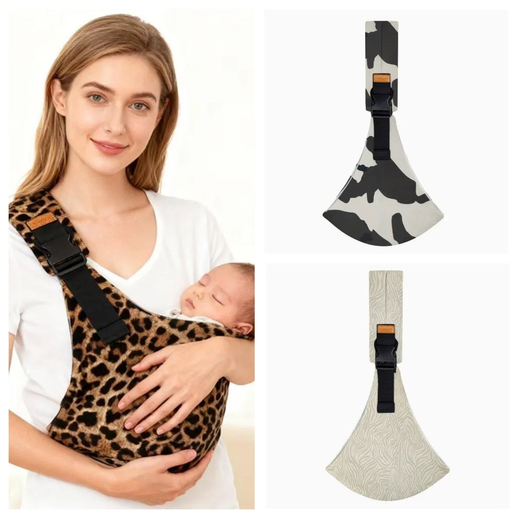Newborn Baby Carrier Sling Adjustable Crossbody Wrap Infant Holder Baby Bag Hip-seat Ergonomic Support for Hands-Free Carrying