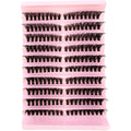 Left+Right Eye Lash Extension Cat/Fox Eye Effect Lash Single Clusters 3D Wispy Natural Looking DIY Segmented Eyelash Extensions