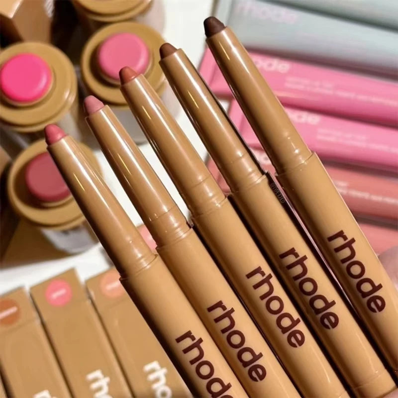 Pocket Blush Stick Lip Gloss And Cheek Hydrating Stick Natural Rouge Powder Blush Cream Lipstick Cheek Easy To Apply Color