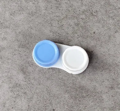 Colored Contact Lens Case Travel Kit Holder Lens Container Box 1 Pcs L+R for Eyes Contacts