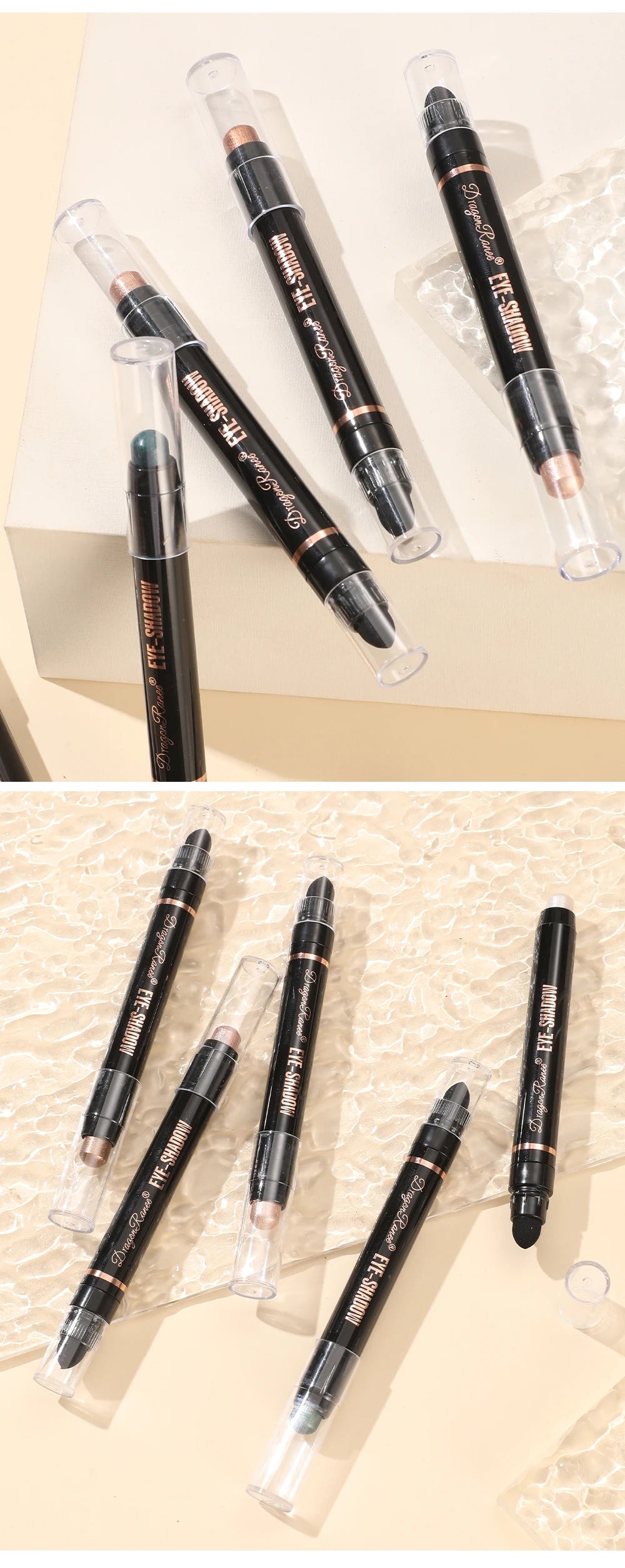 Eyeshadow Pen, Pearlescent Eyeshadow, Versatile, One-Touch Application, Non-Smudging, Waterproof Eyeshadow, High-Gloss, Delicate, Silky, Shimmering Liquid Eyeshadow