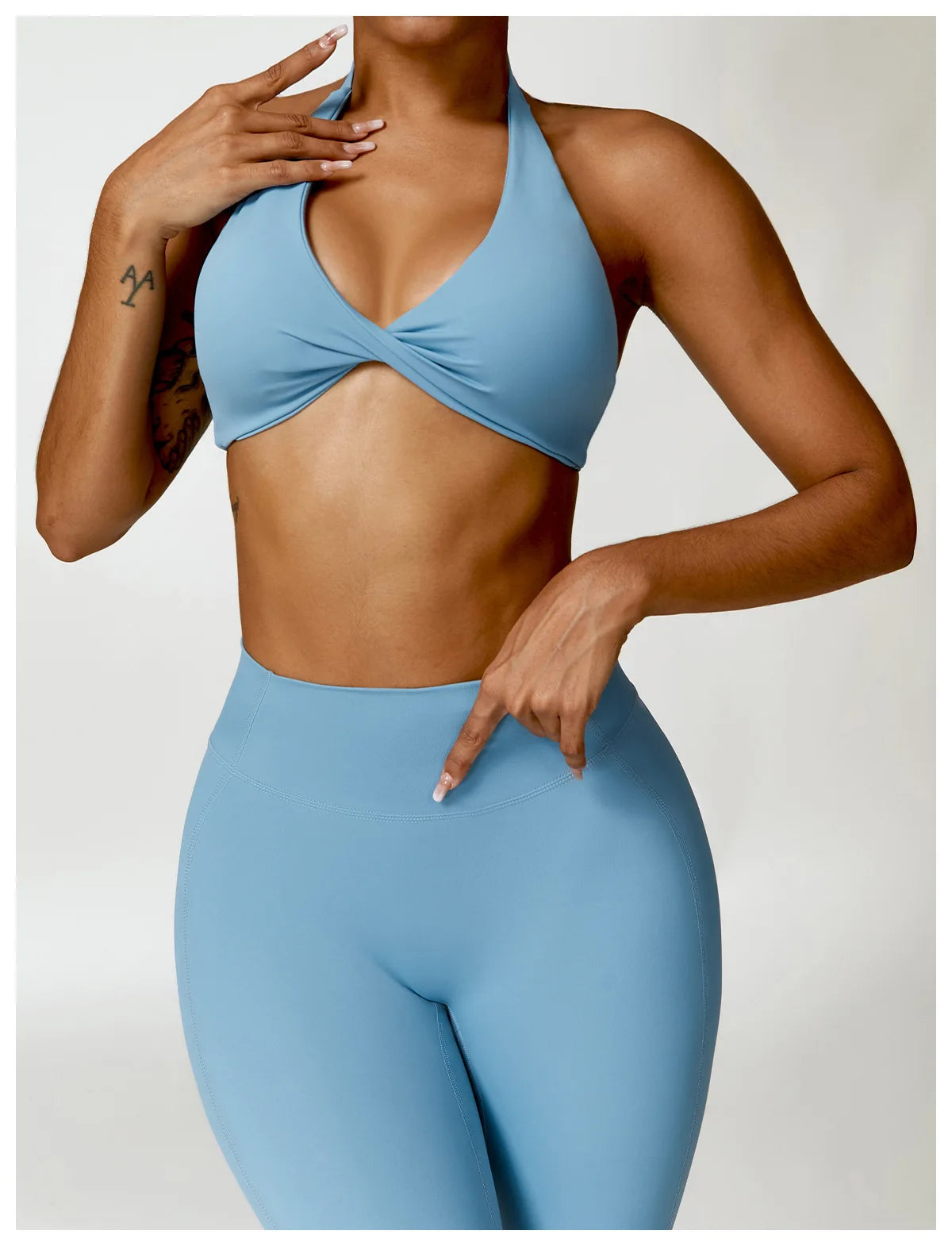 2PCS Yoga Set Nude Feeling Workout Sets Women Tracksuit Gym Push Up Fitness Running Workout Sportwear Sport Bra Leggings Suit