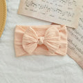 Lovely Newborn Baby Headband For Girls Elastic Knit Children Turban Baby Bows Soft Nylon Kids Headwear Hair Accessories