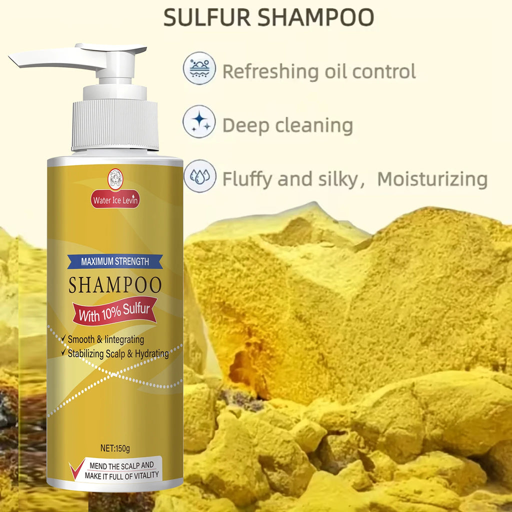 Maximum Strength Shampoo (10% Sulfur): Bee Venom-Infused, Smooths Hair, Stabilizes Scalp & Hydrates for Soft, Shiny Locks