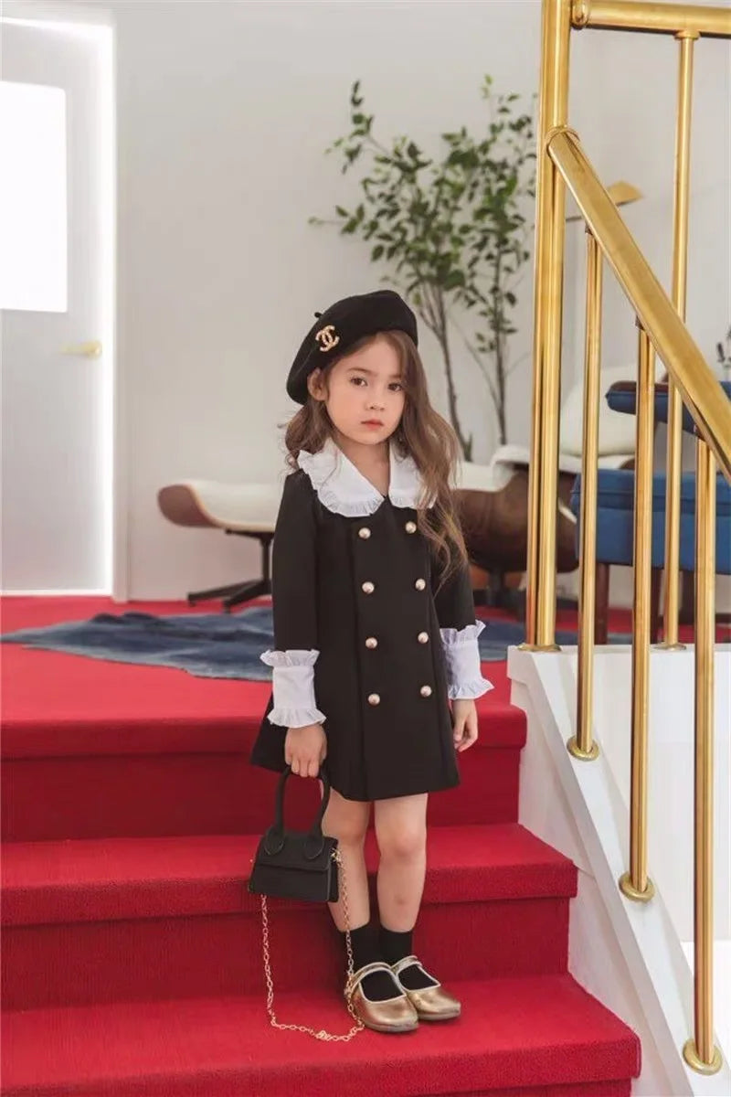Parent Child Clothing Mother Daughter Children Clothing Palace Dress Fashion 2025 Spring and Autumn New Children Clothing