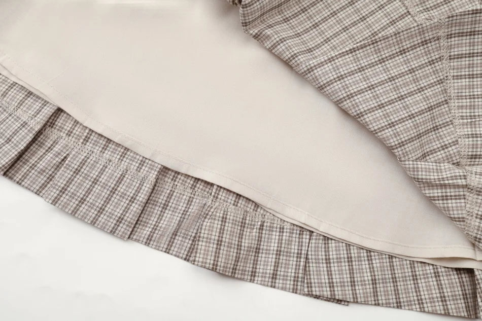 AS  SS26 Heritage collection brown Checked smocking  girls dress knitting boys sister brother family match clothes