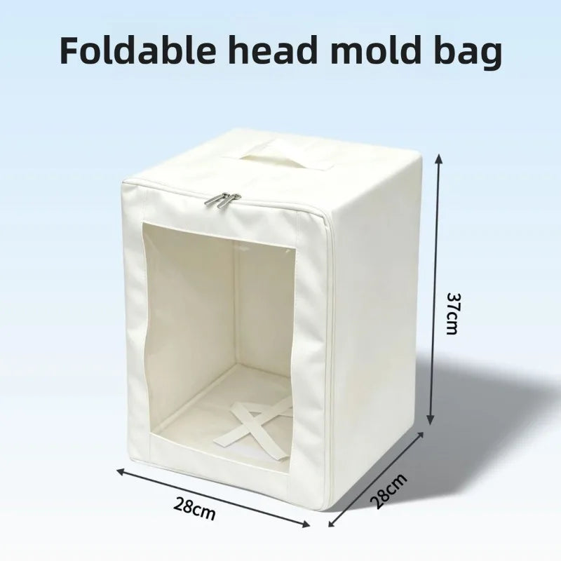 Wig Storage Bag Head Model Organizer Box Backpack Wig Protective Pouch Portable Dustproof Waterproof Travel Breathable Wig Carry