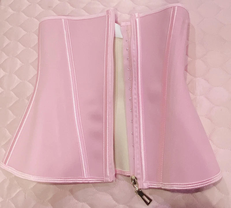 AfruliA Fajas Colombianas Girdles Waist Trainer Corset for Tummy Control Belt Body Shaper Cincher Pink Shapewear Slimming Sheath