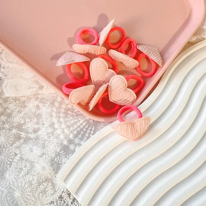 10PCS/lot Candy Color Kids Elastic Hair Bands Girls Rubber Band Children Cute Baby Hair Accessories