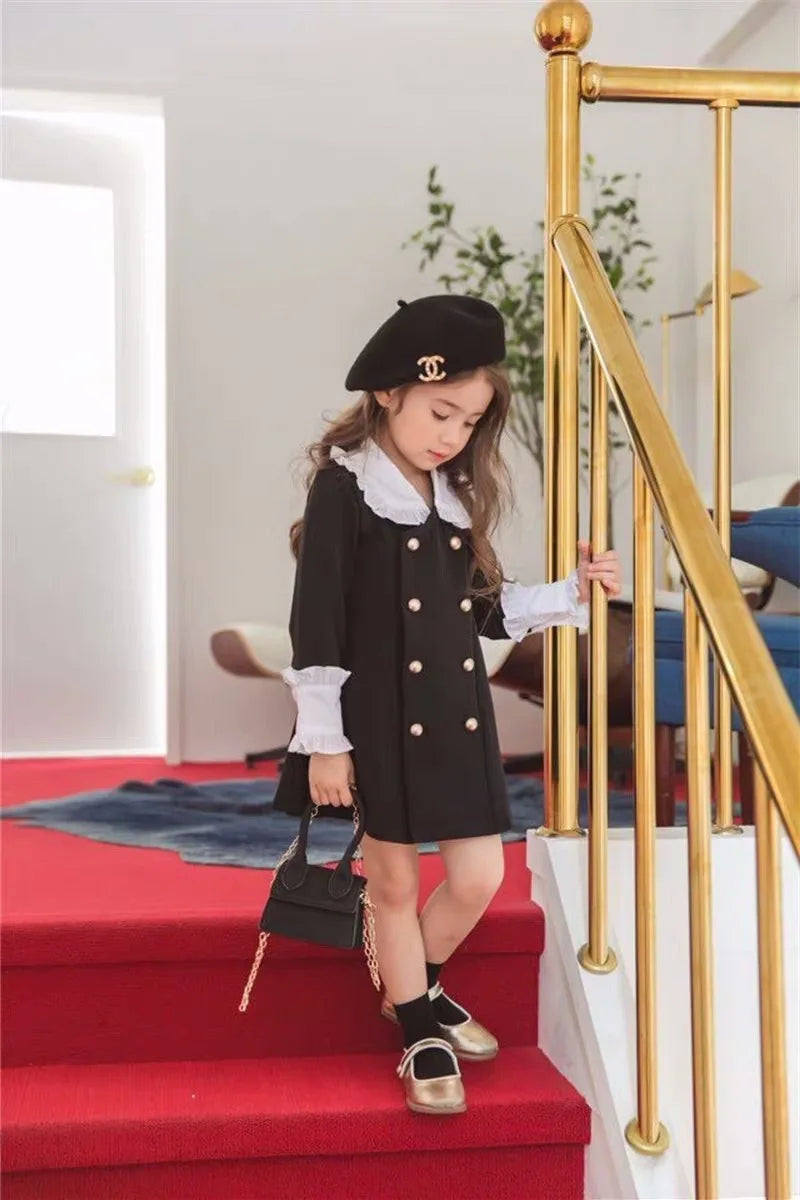 Parent Child Clothing Mother Daughter Children Clothing Palace Dress Fashion 2025 Spring and Autumn New Children Clothing