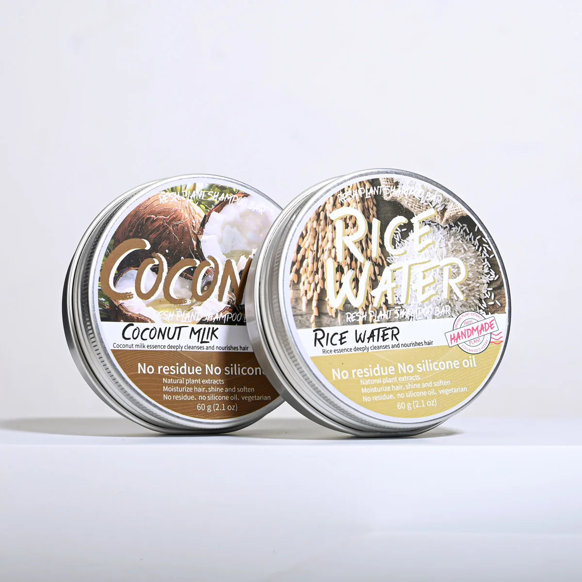 LH+60g Solid Coconut Shampoo with Coconut Oil And Olive Oil Nourishing Moisturizing Scalp Hair Shampoo Bar