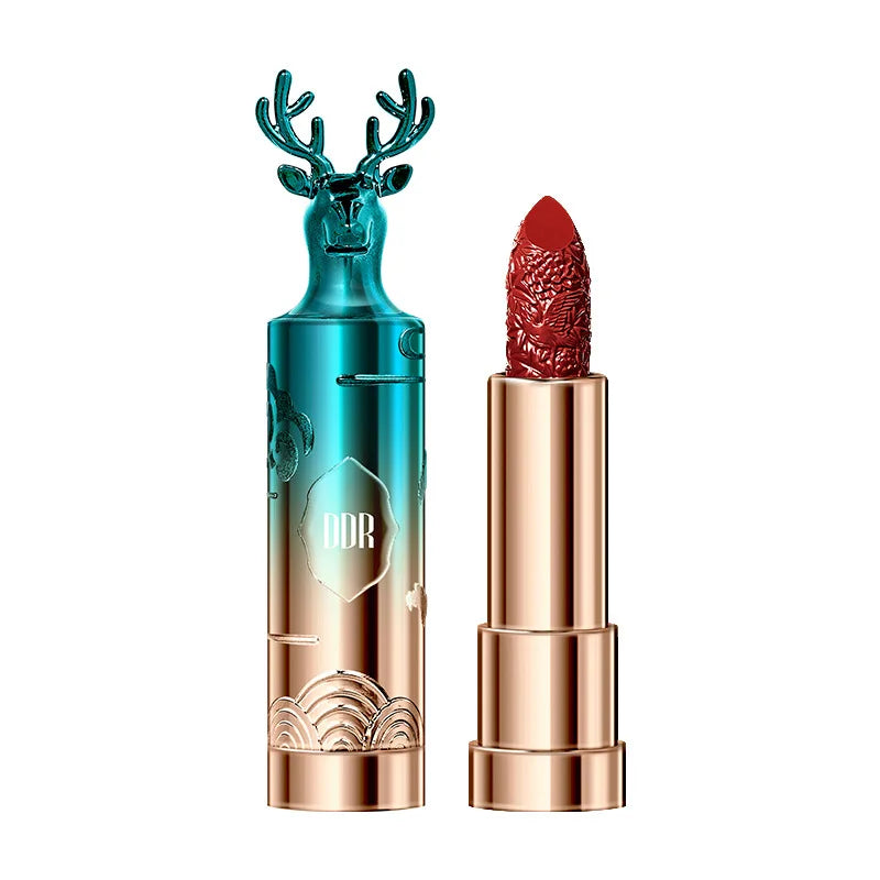 Makeup Lipstick set carved Nude Li pstick Matte Velvet Long Lasting easy to color non-stick cup lip glaze