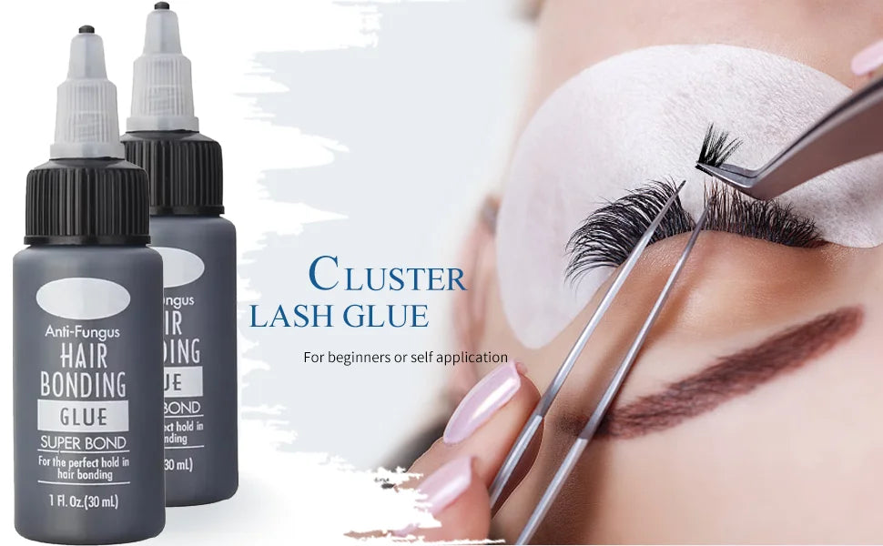 Bonding Glue Eyelash Extension Glue Waterproof Fast Drying Strong Hold Adhesive Professional Invisible Bond Fast Dryi 1/2/4oz