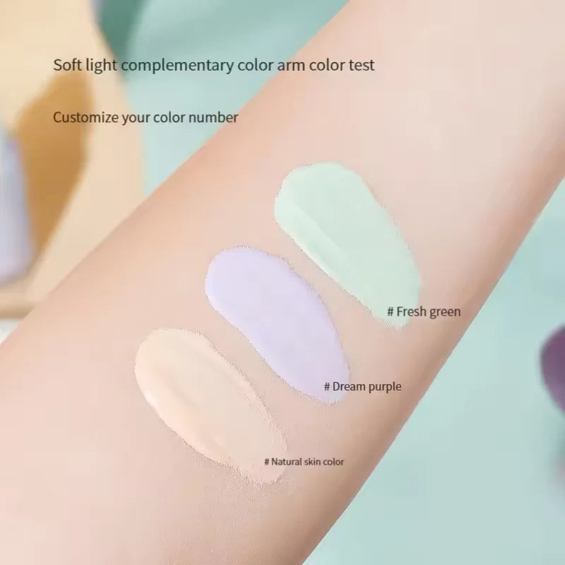Marie Primer Tricolor Hidratante — Corrector de Tono, Iluminador y Suavizante para el Rostro