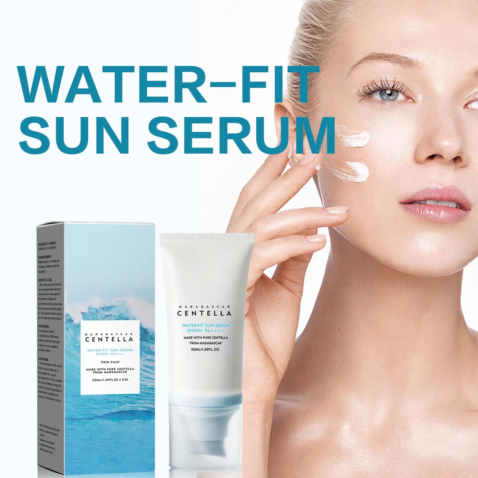 Facial Sunscreen 50+Solar Sunblock Skin Whitening Cream Korean body lotion Moisturizing Protector Care Body Sunscreen