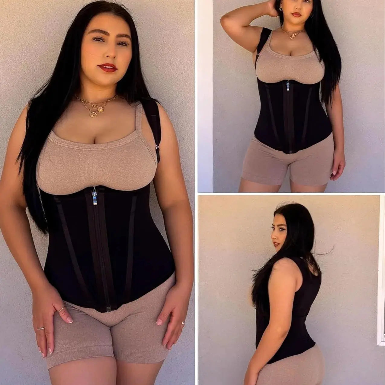 Waist Trainer for Women, Tummy Control Sports Girdle, Workout Body Shaper with Adjustable Shoulder Strap