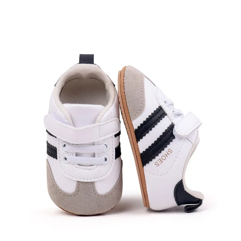 Toddler Shoes New Spring Autumn Baby Boys Girls Causal First Walker Shoes PU Leather Sneakers Soft Sole Fashion Baby Flats Shoes