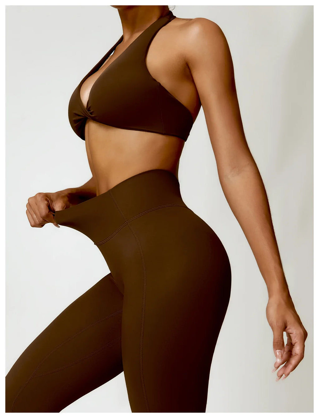 2PCS Yoga Set Nude Feeling Workout Sets Women Tracksuit Gym Push Up Fitness Running Workout Sportwear Sport Bra Leggings Suit