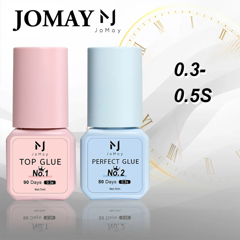 JOMAY Eyelash Glue Waterproof Lashes Extensions 0.3S-0.5S Adhesive Fast Drying Long Lasting Eye Glue Makeup Tools 5ML