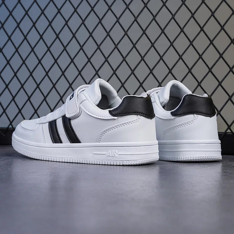 Kids School Sports Walking Shoes Fashion White Casual Sneakers for Boys & Girls Non-Slip Soft Sole Children's Running Shoes