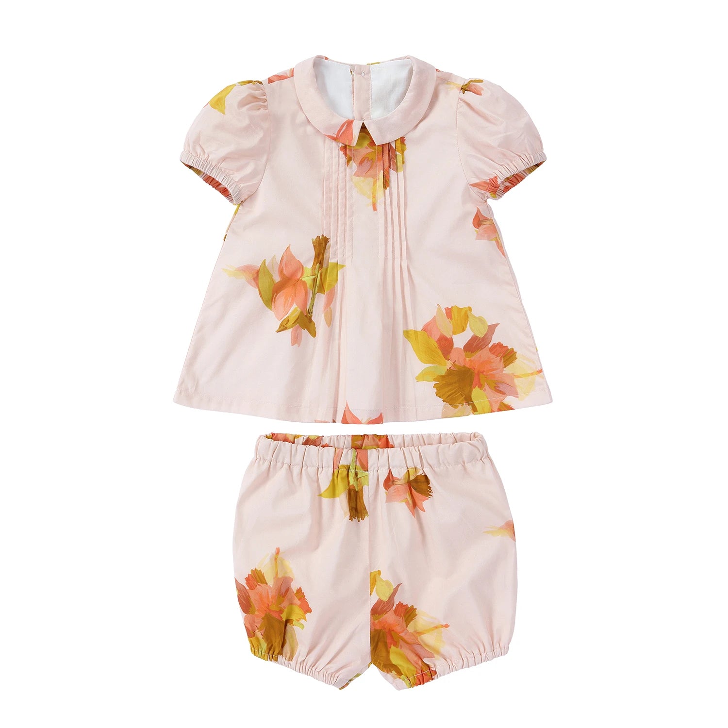 AP Spanish Sunset Collection SS26 Girls Puff Sleeves Dress Embroidery Sweater Boy V-neck Blazer Brothers Sisters Family Matching