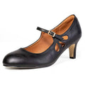 Black Shoes Ladies Pumps Medium Heel Sexy High Heels Weeding Shoes Women Office Work Black Pumps Party Shoes