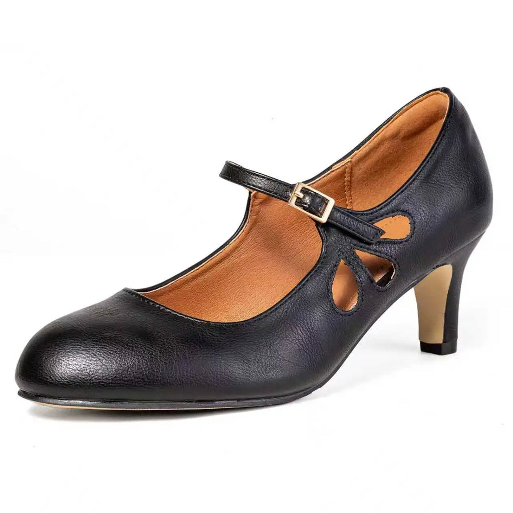Black Shoes Ladies Pumps Medium Heel Sexy High Heels Weeding Shoes Women Office Work Black Pumps Party Shoes