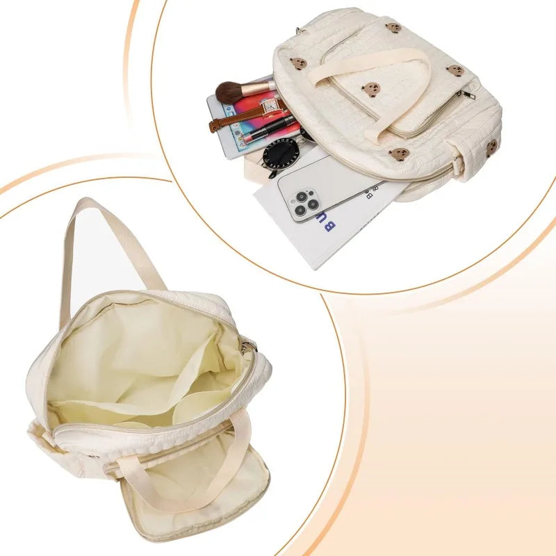 Portable Fashionable Internet Celebrity Backpack for Mother and Baby, Portable Messenger Bag for Hand-carrying and Easy To Cross