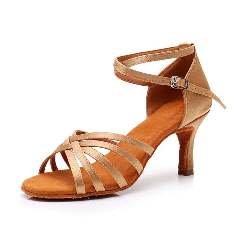 Black Latin Dance Shoes For Women Ladies Girls Ballroom Jazz Salsa Dancing Shoes Sneakers Indoor Soft Sole Practice Shoes 5/7cm
