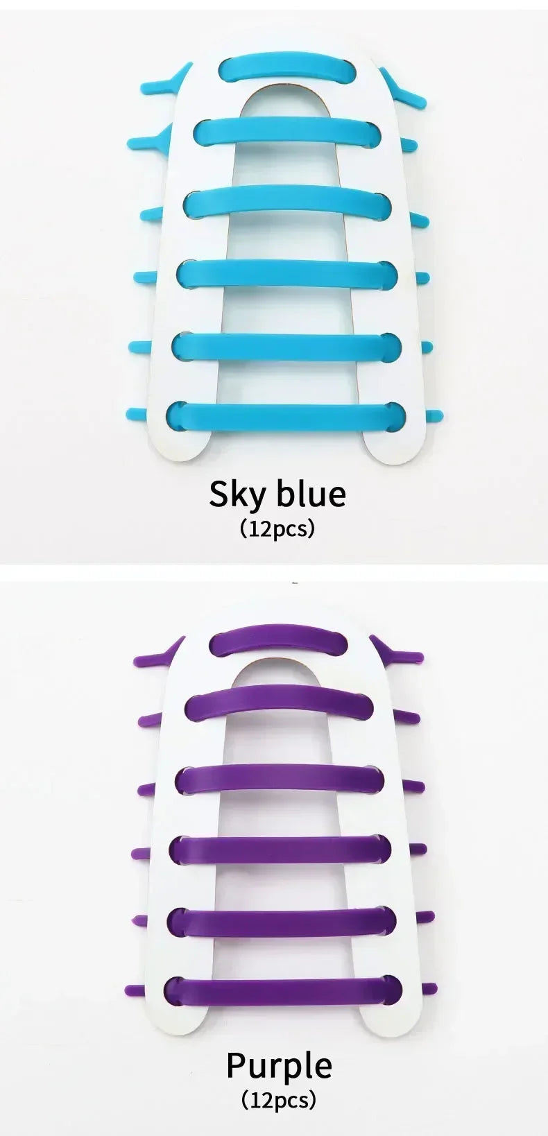 NEW 12pcs/lot Silicone Shoelaces No Tie Elastic Shoe Laces Special Shoestrings for Kid/Adult Lacing Rubber Sneakers Shoe Lace