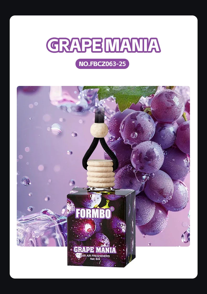 Sweet fruit car perfume, lasting light fragrance and odor removing car fragrance, fresh fruit fragrance, car fragrance pendant