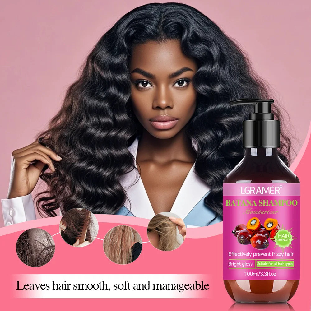 Batana Shampoo Controls Oil Removes Dandruff Relieves Itching Softens and Nourishes and Strengthens Hair Quality for Men  Women