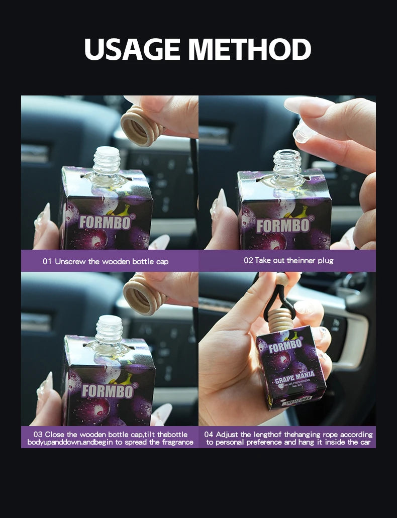 Sweet fruit car perfume, lasting light fragrance and odor removing car fragrance, fresh fruit fragrance, car fragrance pendant