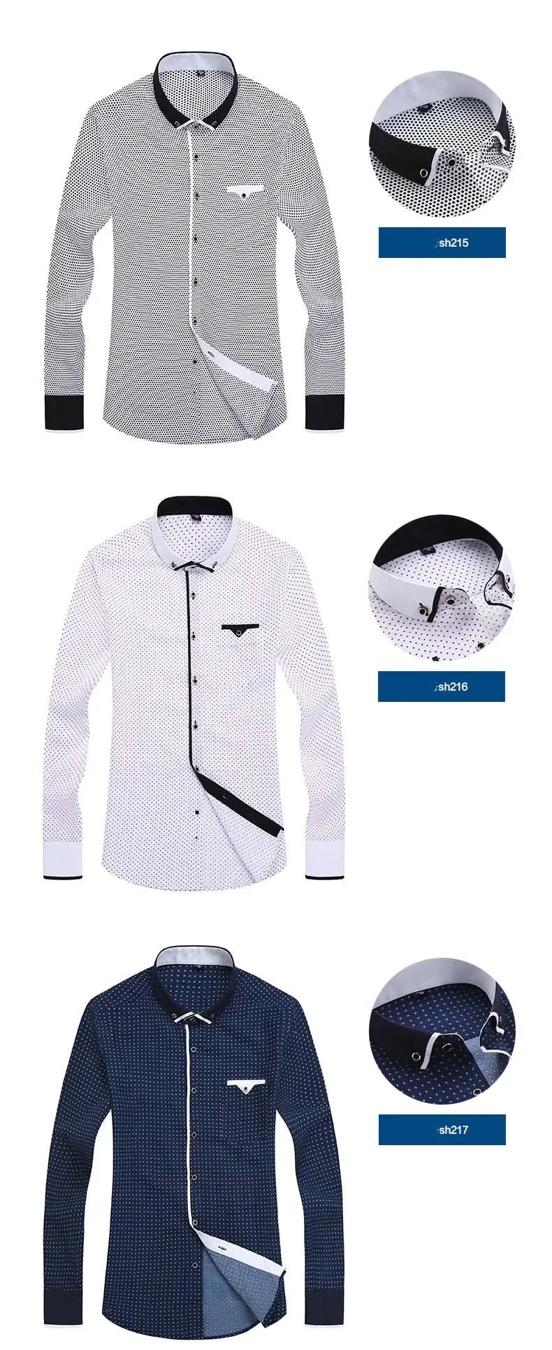 White Big Size 5XL Men Dress Shirt 2026 New Long Sleeve Slim Fit Button Down Collar Good Quality Printed Business Shirts