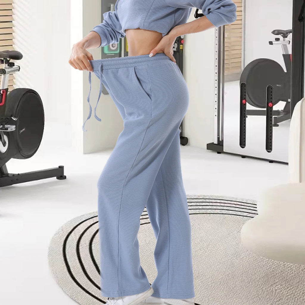 Maternity Clothes Sweatshirt Hoodies High Waist Lounge Pants Adjustable Waist Pregnant Trousers Postpartum Breastfeeding Clothes