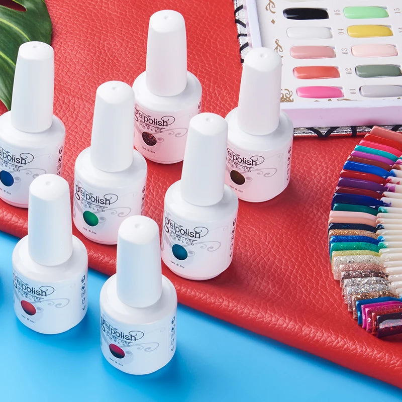 Nail Gel Polish UV Gel Nail Polish Hybrid Varnish Semi Permanent Nails Set For Manicure Gellak Nail Art Professtional Top Primer