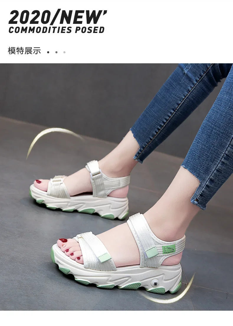 Sandals Women Shoes  New Summer Sports Daddy Fashion Casual Non-Slip Platform non-slip Beach Shoes Sandalias