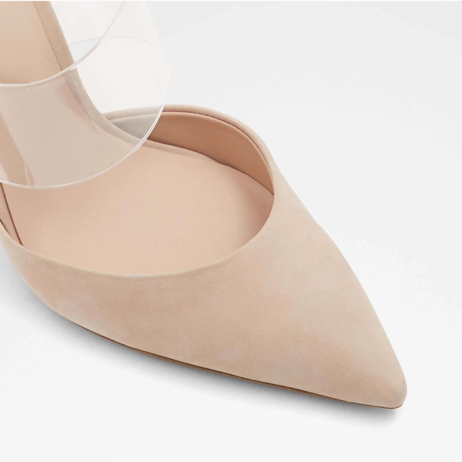LOSLANDIFEN Women Sandals Sexy Clear 9cm Pointed Toe Thin High Heels Party Girl Black Nude Solid Color Wedding Shoes Plus Size