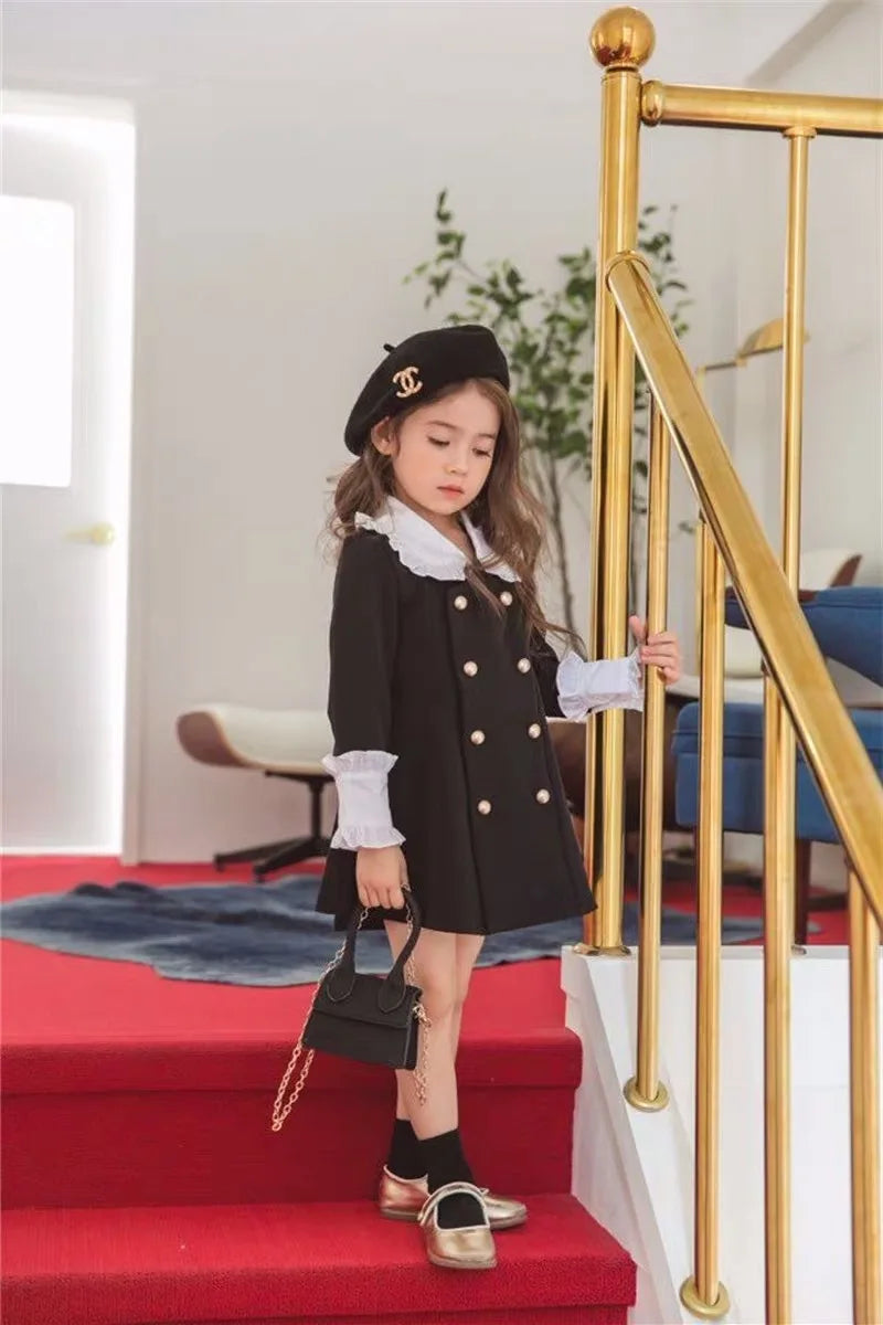 Parent Child Clothing Mother Daughter Children Clothing Palace Dress Fashion 2025 Spring and Autumn New Children Clothing