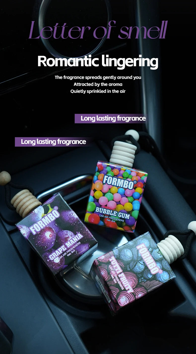 Sweet fruit car perfume, lasting light fragrance and odor removing car fragrance, fresh fruit fragrance, car fragrance pendant