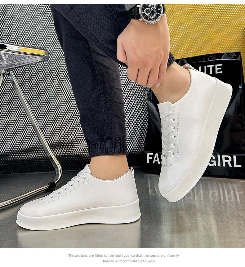 2026 Black Casual Shoes for Men Outdoor Comfortable Men Sneakers Non-slip Walking Shoes Designer Lace-Up Men Sport Shoes
