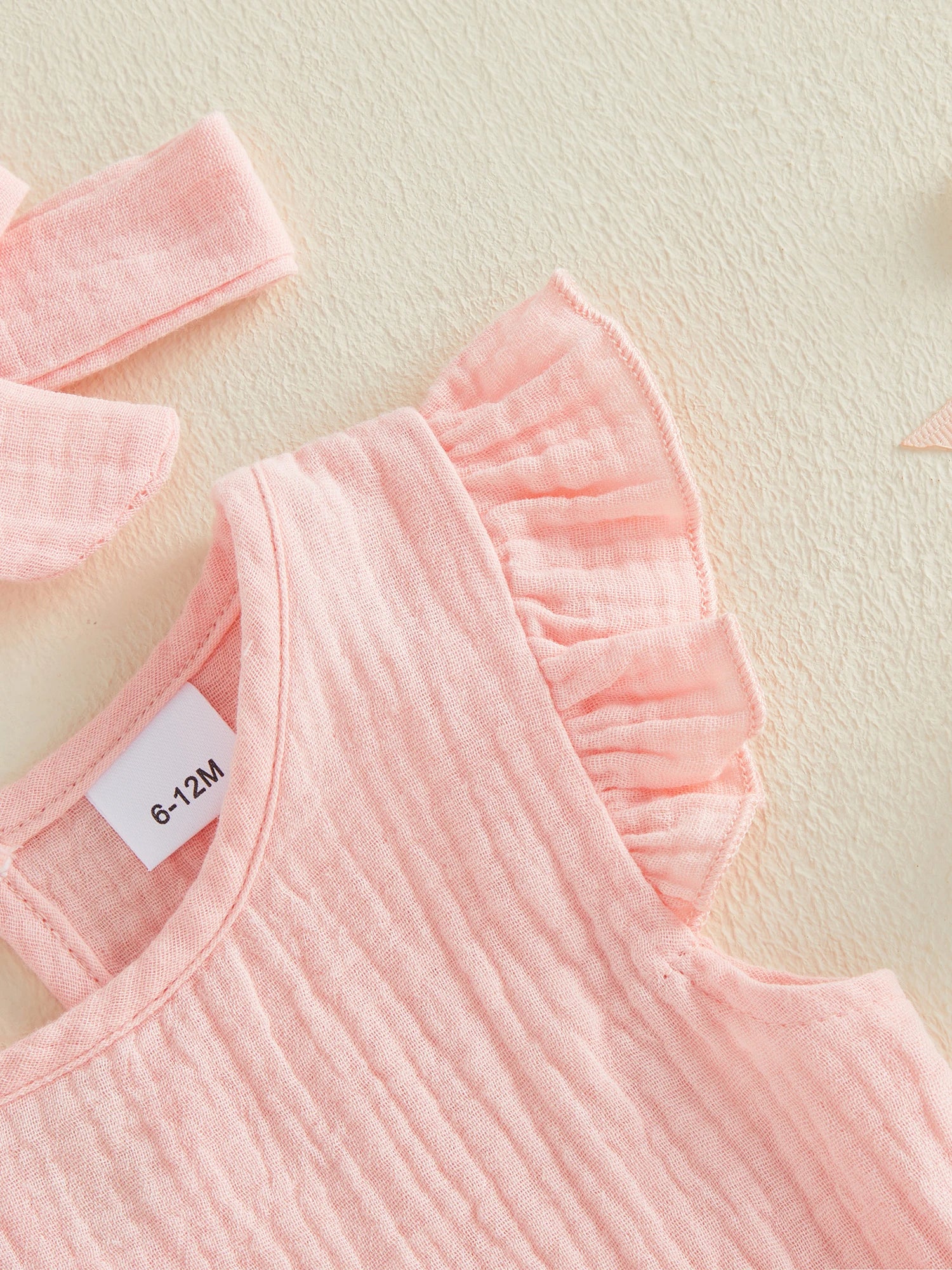 Little Girls 3 Piece Outfits Soft Adorable Solid Color Flying Sleeve Round Neck Tops Shorts Headband Set Baby Clothing