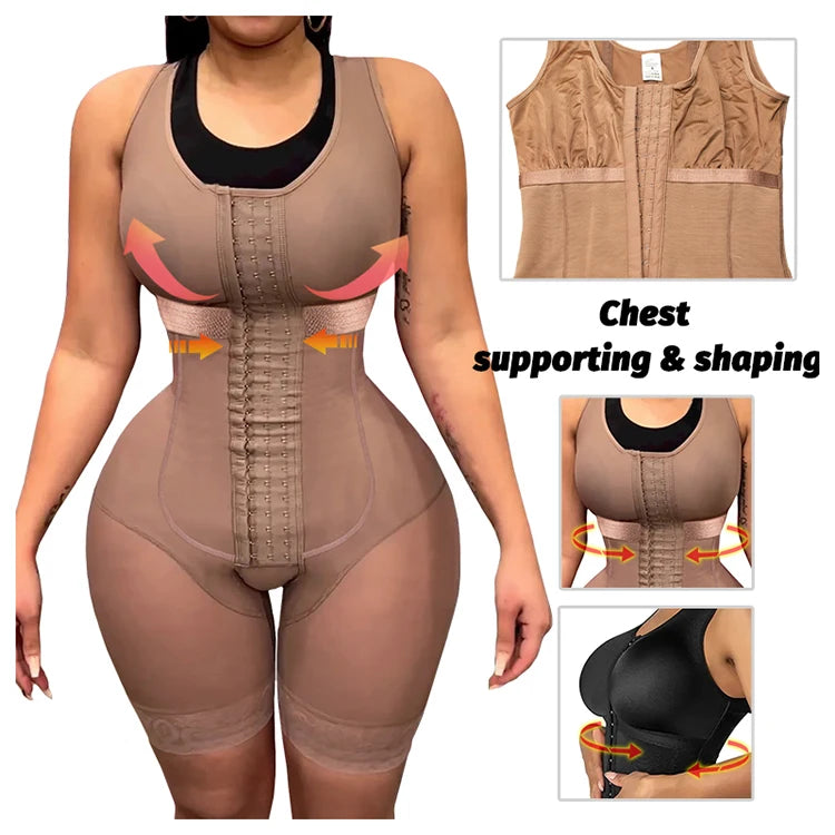 Girdles Shapers Fajas Colombian Corset Sculpting Body Sheath Slimming Bodysuit Tummy Reducing Shapewear Post Surgery Garment