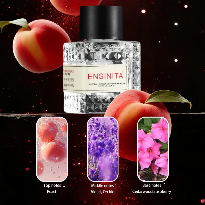 Premium Unisex Charming Perfume Alcohol-free Fresh Rose Peach Floral Fruity Eau De Toilette Exquisite Romantic Fragrance
