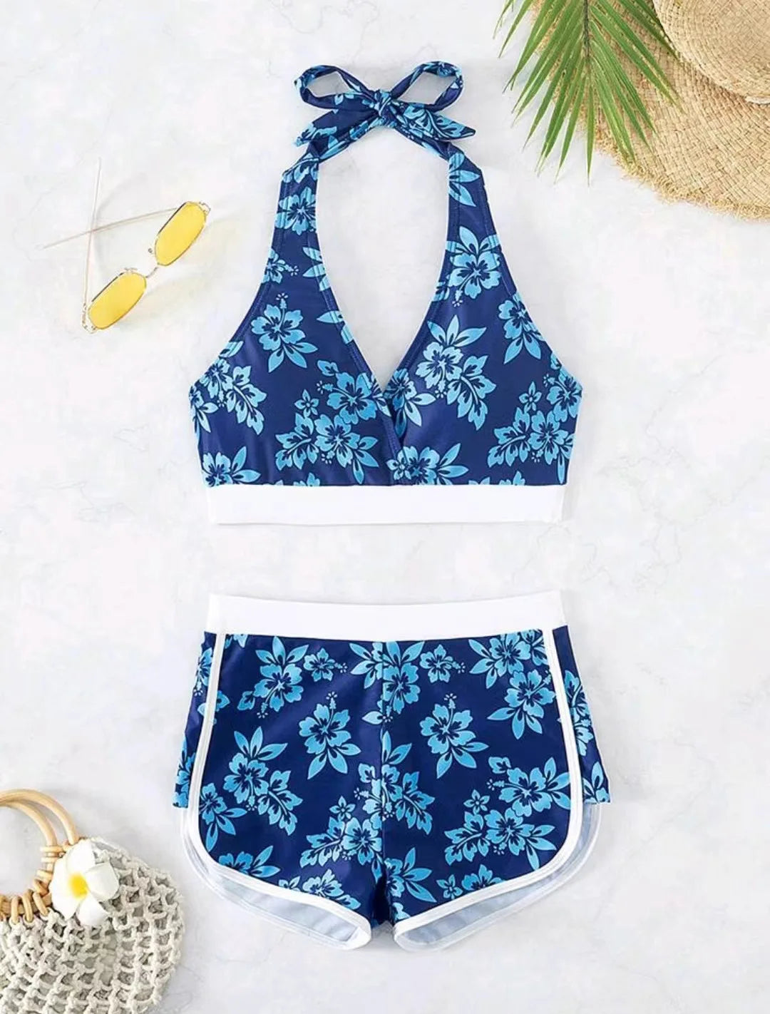 VigoBreviya Print 2026 Tied Halter Swimwear Sexy Women High Waist Bikini Set Push Up Brazilian Swimsuit Lady Beach Bathing Suit