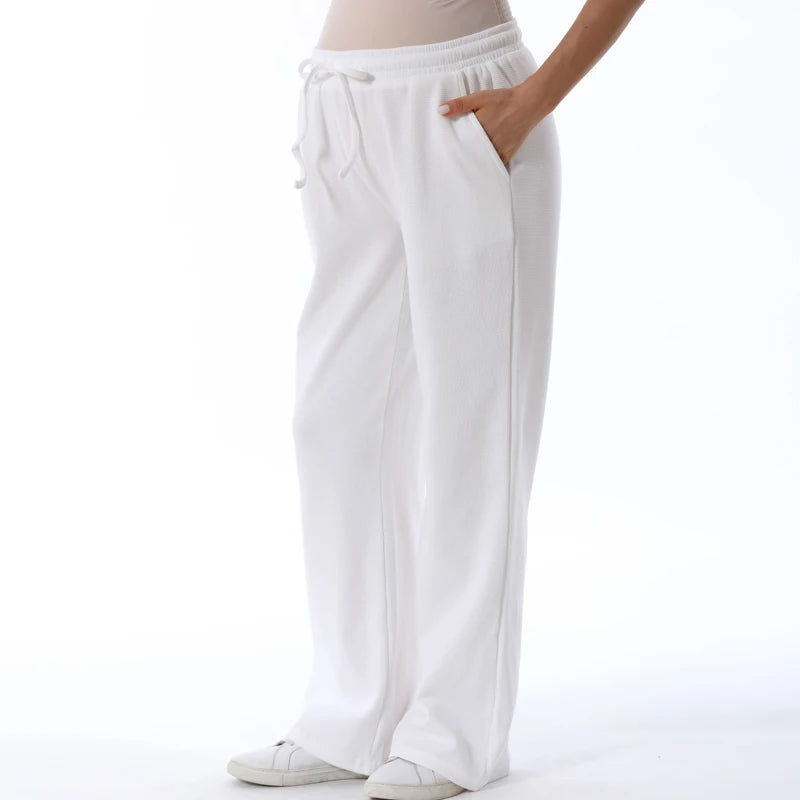 Maternity Clothes Sweatshirt Hoodies High Waist Lounge Pants Adjustable Waist Pregnant Trousers Postpartum Breastfeeding Clothes