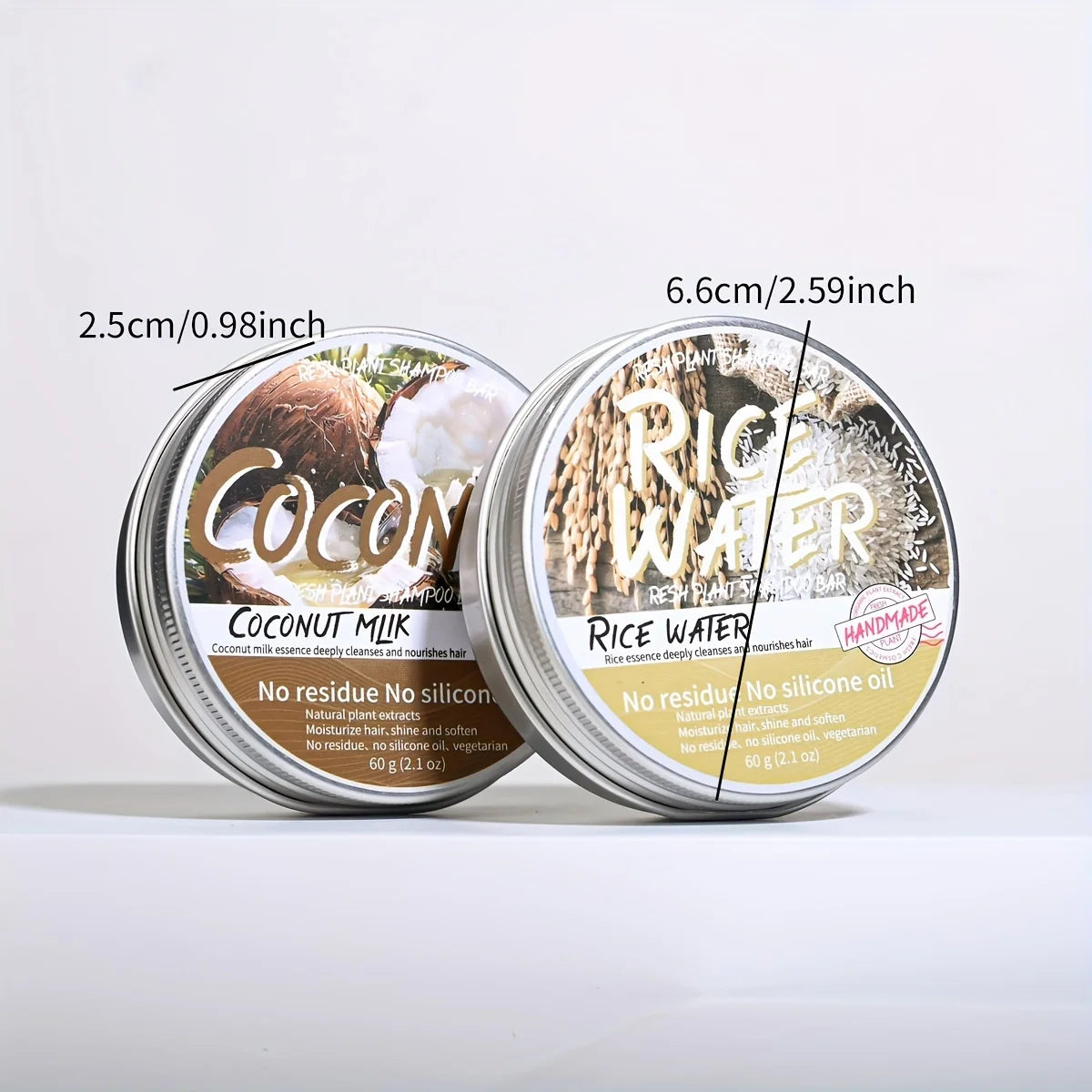 LH+60g Solid Coconut Shampoo with Coconut Oil And Olive Oil Nourishing Moisturizing Scalp Hair Shampoo Bar