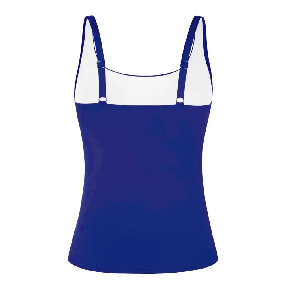 Women's Tankini Top Only Modest No Bottom Swimwear Top Tummy Control Swimsuit Female Bathing Suit for Beach Vacation Party